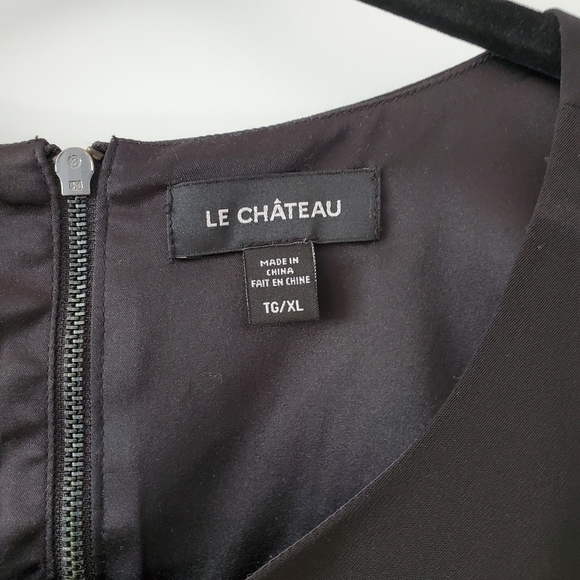 Black Le Chateau Crop Top - Picture 3 of 3